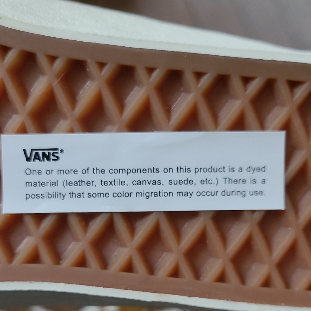 New Vans Sk8 Hi Tapered tufted check golden brown Suede High-Tops size 6.5 - Picture 10 of 12